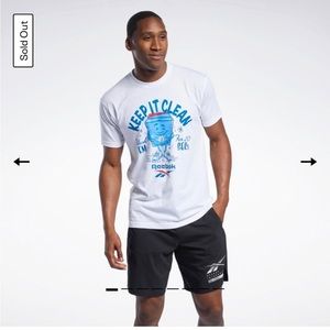 Reebok keep it clean men's t-shirt